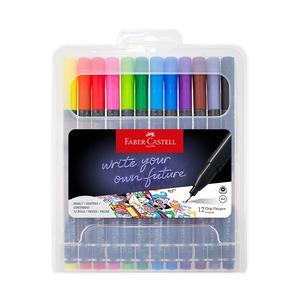 ROTULADOR FABER CASTELL GRIP FINEPEN X 12 UND
