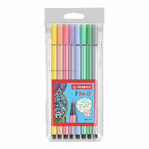 ROTULADOR STABILO PEN 68 PASTEL ESTUCHE X 8 UND