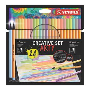 ROTULADOR STABILO CREATIVE SET ARTY X 24 UND