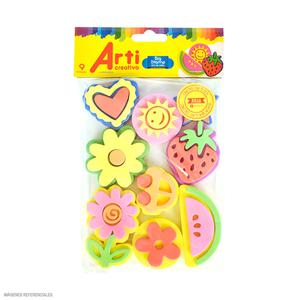 SET DE SELLOS ARTI CREATIVO STAMPING MICROPOROSO X 9 PIEZAS
