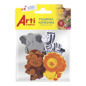STICKERS ARTI CREATIVO ANIMALES SELVA X 12 UND
