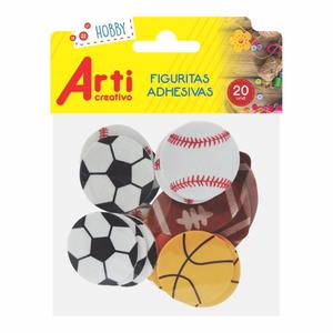 STICKERS ARTI CREATIVO PELOTAS DEPORTIVAS X 20 UND