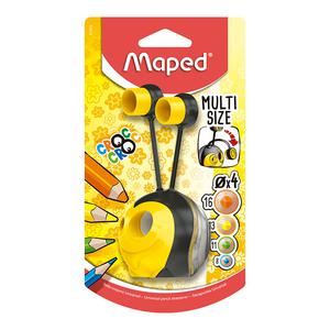 TAJADOR DOBLE DE PLÁSTICO MAPED CON DEPÓSITO X 1 UND