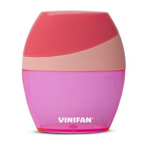 TAJADOR DOBLE DE PLÁSTICO VINIFAN COLOR FUN CON DEPÓSITO SURTIDO X 1 UND