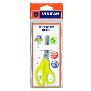 TIJERA VINIFAN 5'' CON MANGO NEÓN