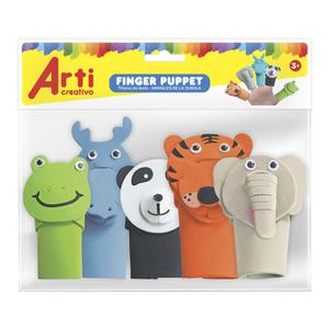 TÍTERES PARA DEDO ARTI CREATIVO JUNGLA X 5 UND